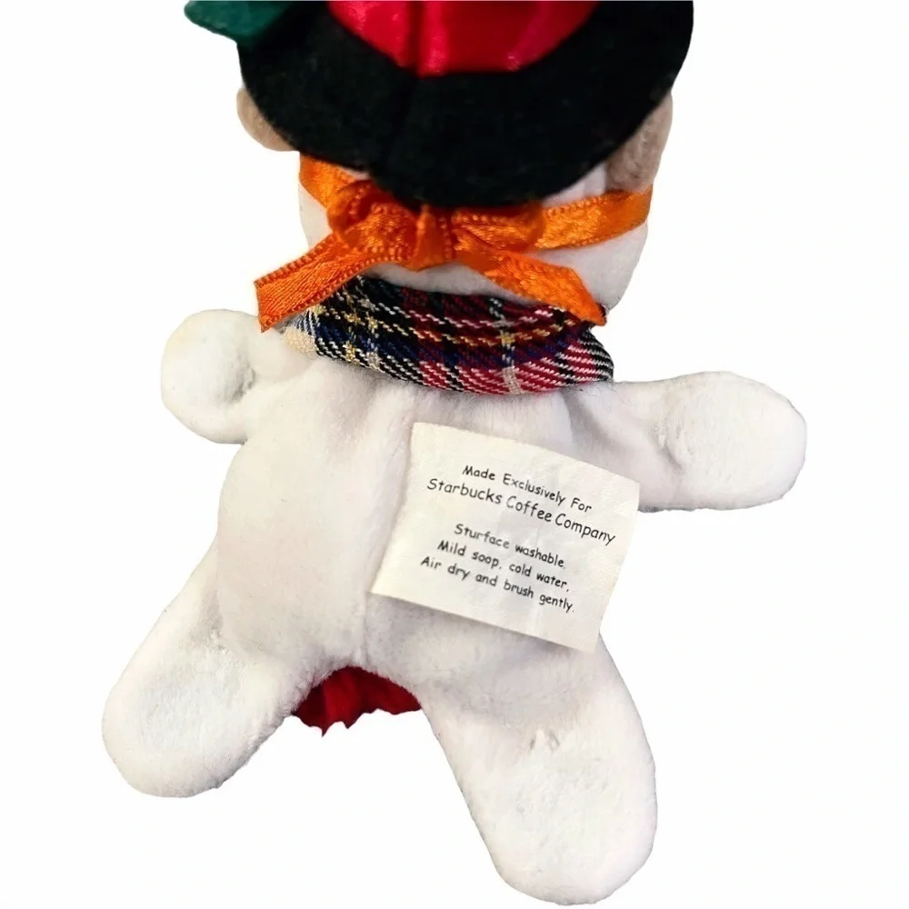 STARBUCKS Bearista Magnet Snowman Bear Mini Carrot Hat Scarf Holiday Frosty 1999